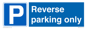 Reverse parking only